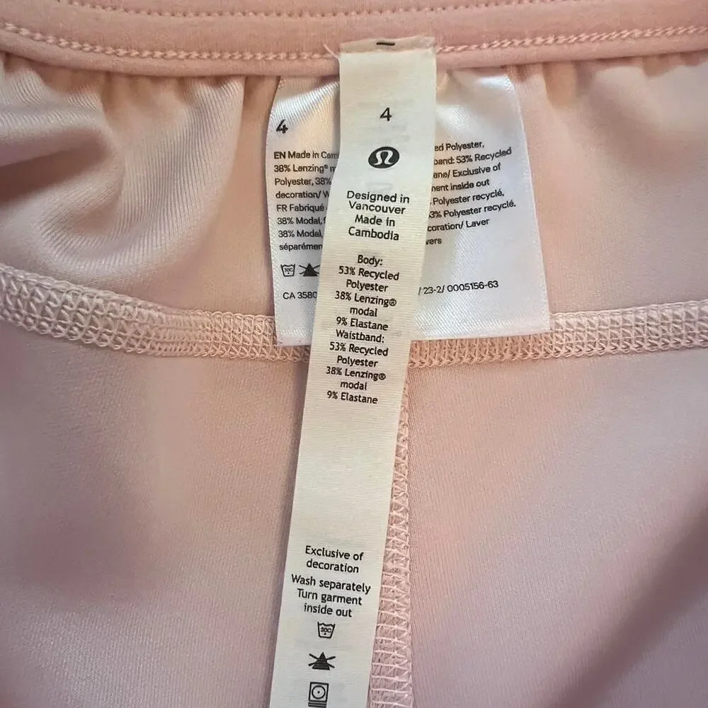 Lululemon softstreme light pink sweatshirt and shorts - Picture 6 of 7